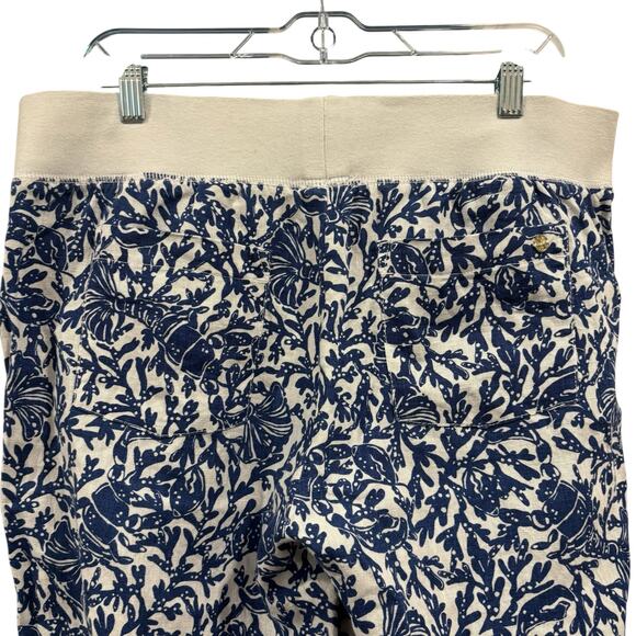 LILLY PULITZER 100% Linen Beach Palazzo Wide Leg Pants, Size XL - Picture 6 of 9